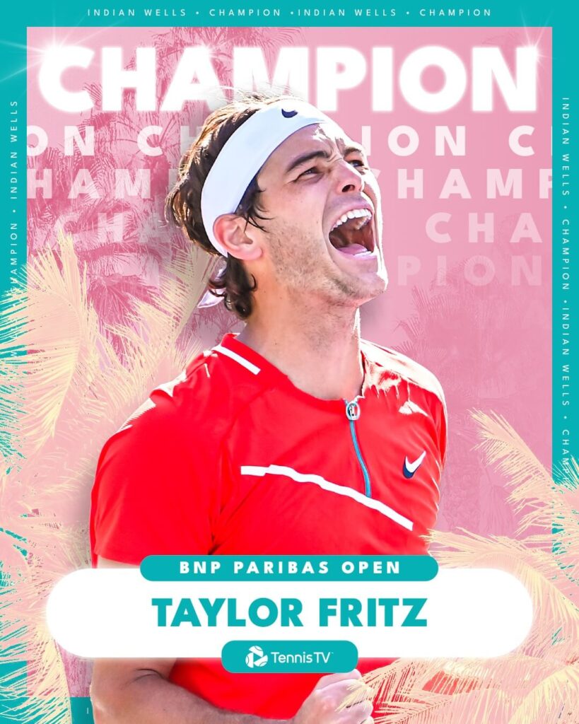 Taylor Fritz Est Le Premier Américain Qui A Remporté Le Titre De BNP ...